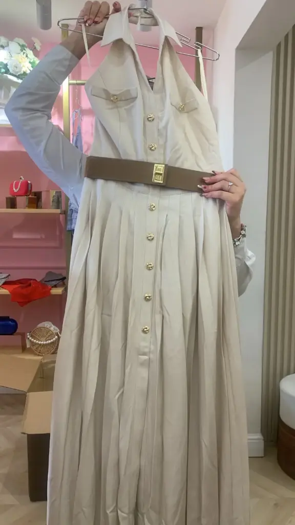 Maxidress monaco nude BLITHE