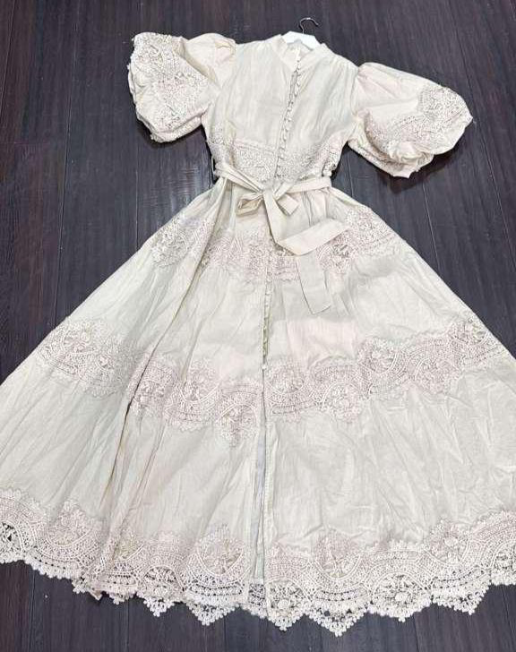 Dress midi lace beige JJ FARYLAND