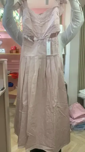Dress midi diario pink MABLE