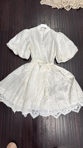 Dress lace white JJ FARYLAND